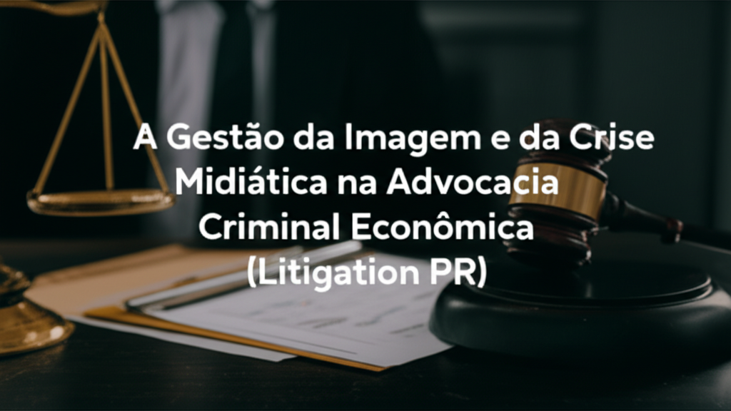 A Gestão da Imagem e da Crise Midiática na Advocacia Criminal Econômica (Litigation PR)